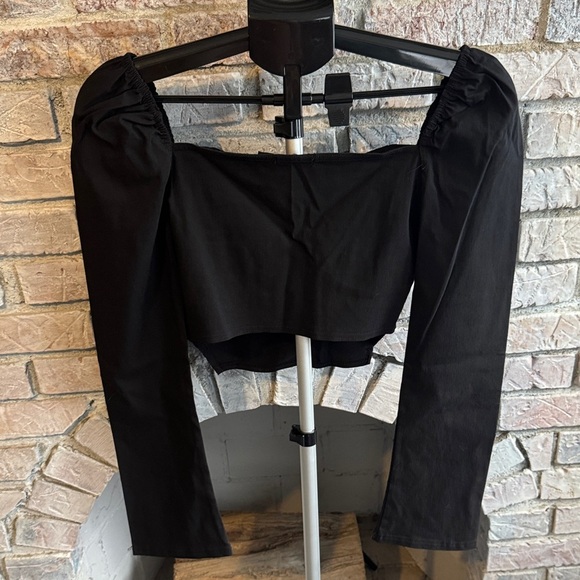 Boohoo Black Long Sleeve Top - Picture 3 of 5